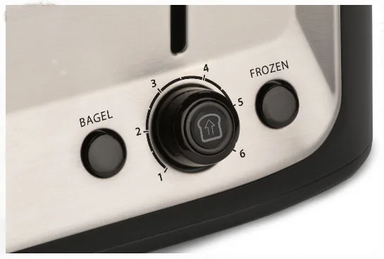 2 slice stainless steel wide slots high rise toaster lift toaster
