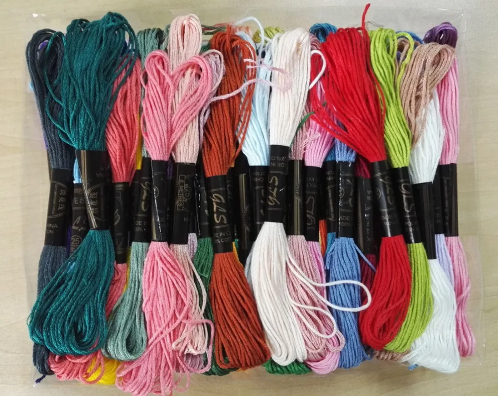 
New arrival 50 Different Colors Anchor Cross Stitch Cotton Sewing Skeins Embroidery Thread Floss Thread 