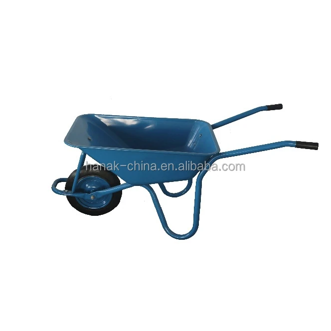 5CBF 65L cheap heavy duty wheelbarrow with solid wheel construction wheel barrow 130kg capacity concrete wheelbarrows WB6500