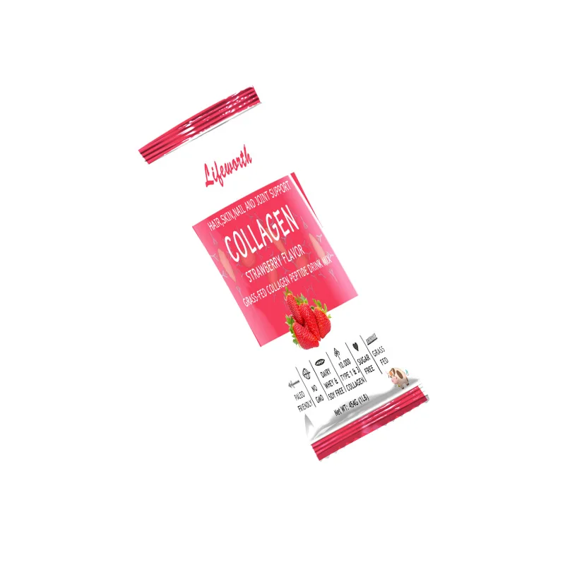 Lifeworth strawberry flavour collagen vitamin c