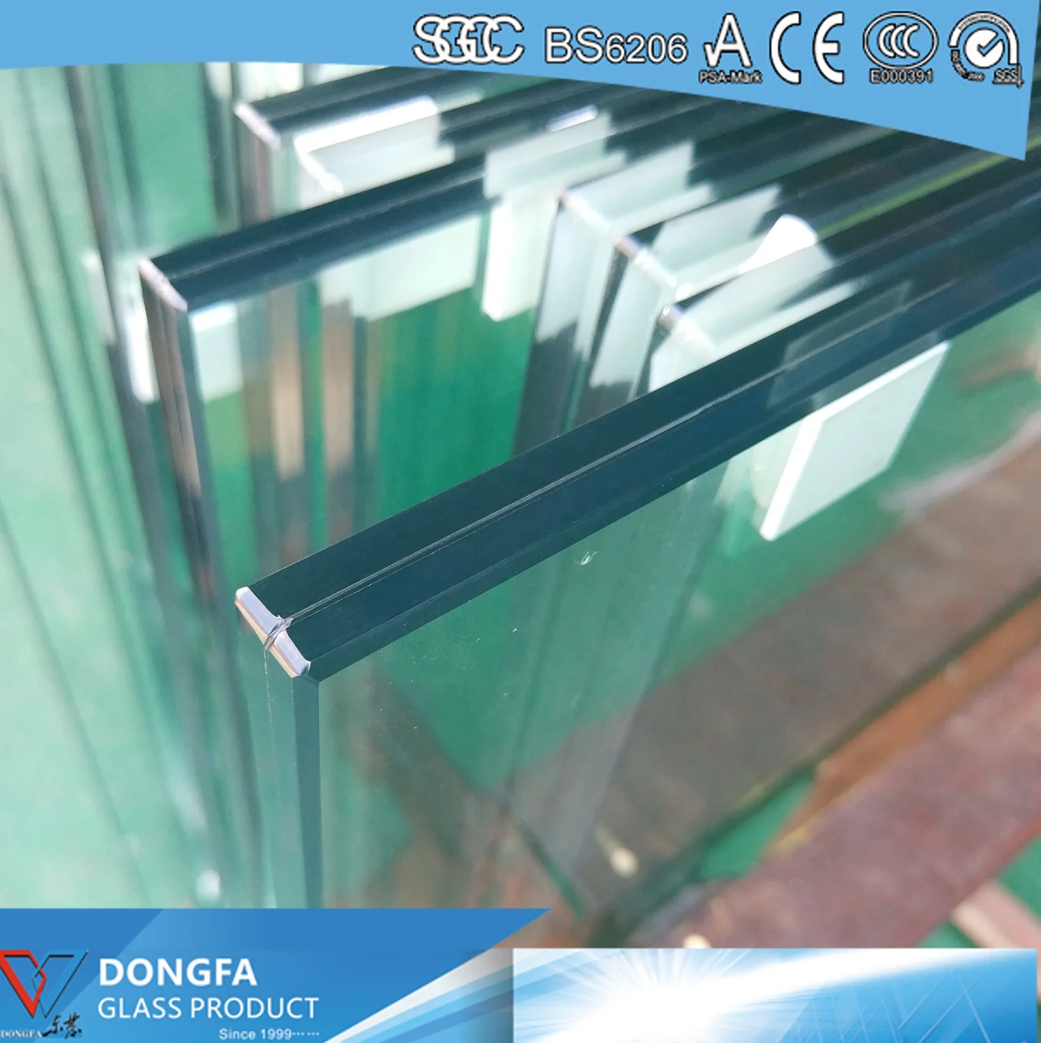
Kuraray Sentryglas Ionoplast Impact Resistant Multi laminated tempered glass with international certificates 
