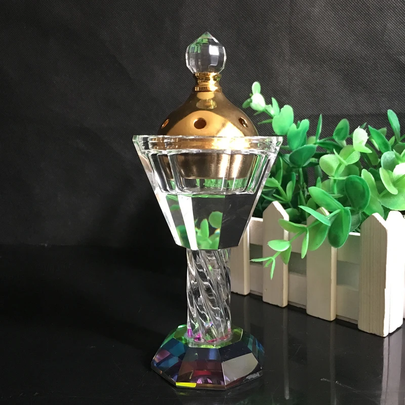 small size cheap arabic arabiancrystal glass incense burner