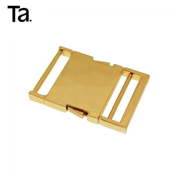 TANAI Gold Metal Side Release Buckles For Bag/Pet collar hardware