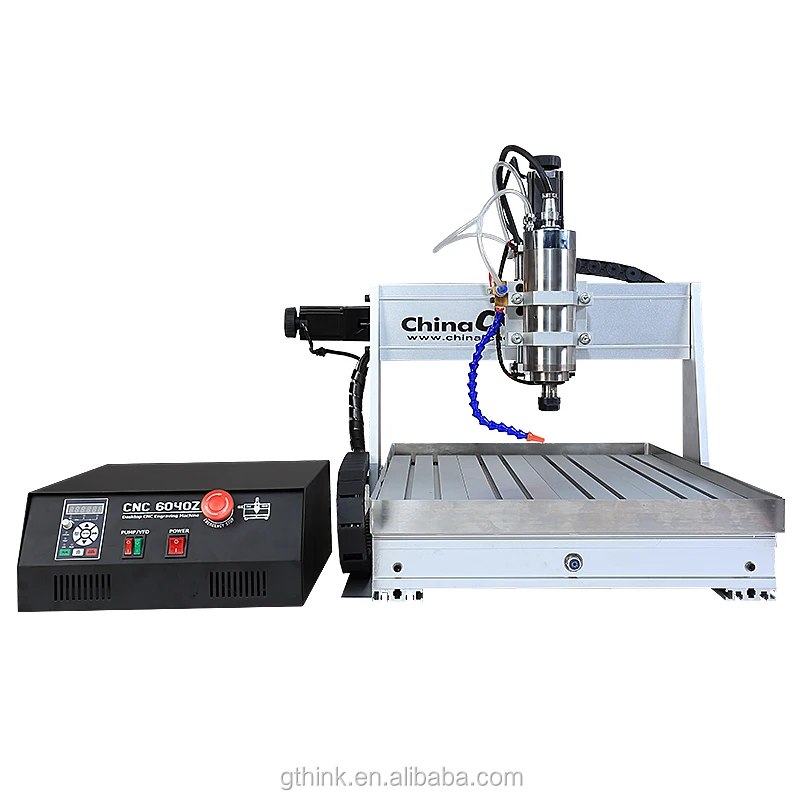 Mini Metal CNC 6040 3 axis Milling Router Machine with coolant system