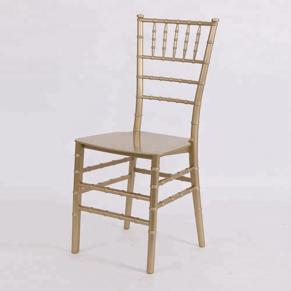 Wholesale resin Event Banquet Wedding Gold Chiavari Chair