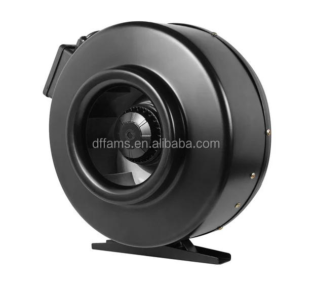 8 Inch Duct Inline Fan, 677 CFM, Strong Centrifugal Metal Duct Fan with Built-In Motor Speed Controller