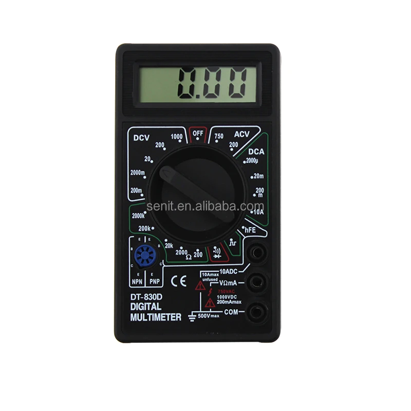 DT830D Cheap Digital Multimeter with Buzzer Ohm Voltage Ampere Meter