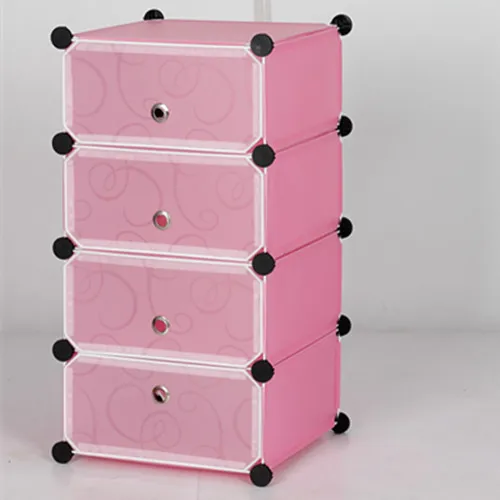 Factory Best selling PP DIY Wardrobe Portable Cheap Student  Cabinet  Clothes Quilt storage cabinet