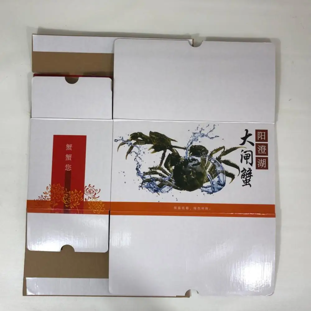 Environmentally friendly insulated cold chain transport carton for food