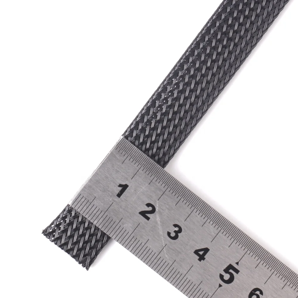 16MM Black USB Cable With Protective Sleeve Flexible Cable Sleeve