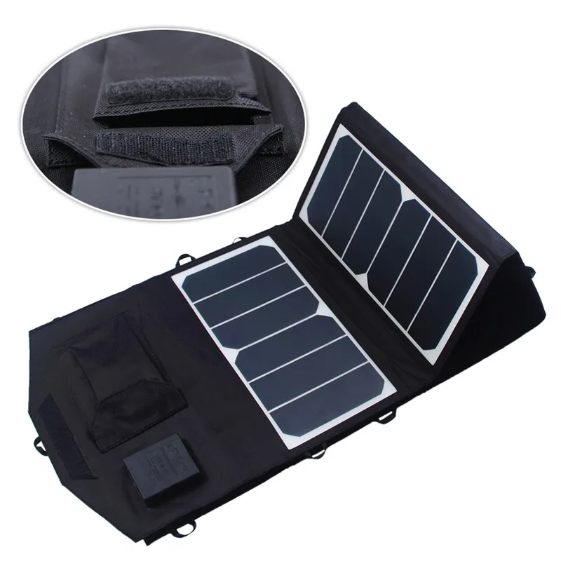 
Portable 39W Portable Sunpower Folding Solar Panel Charger with dual voltage controller Outdoors 