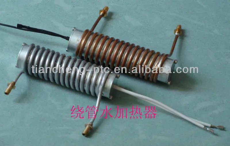 
PTC water heating element with twine pipe 