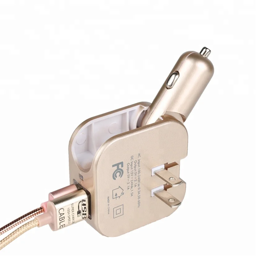 2018 Новое поступление двойной usb EU US UK AUS plug Универсальное автомобильное зарядное устройство для мобильного телефона