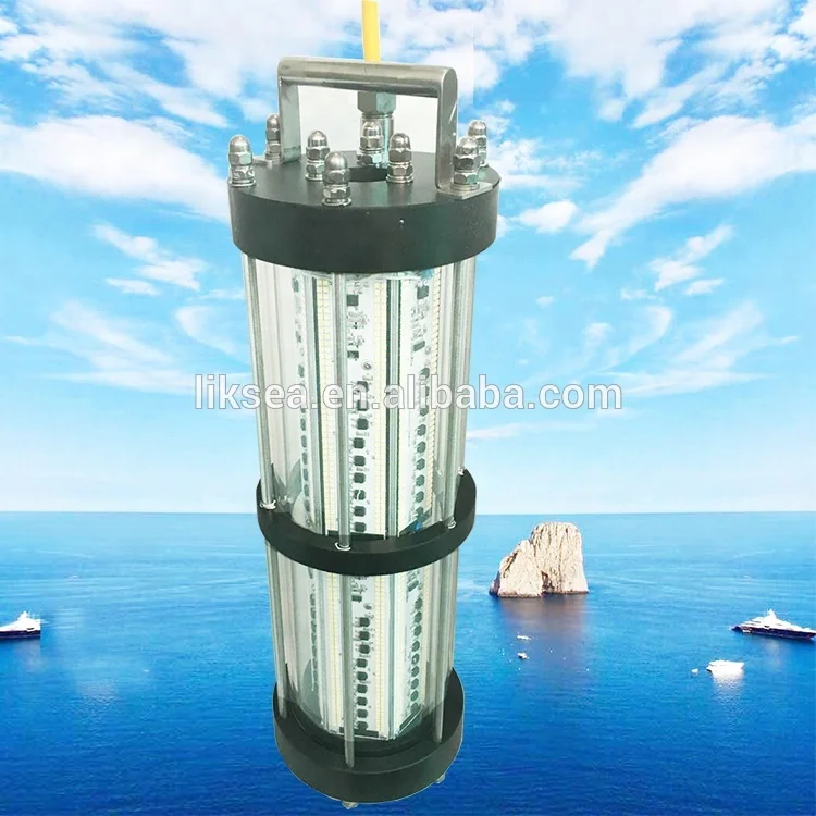 IP68 underwater fishing lure night boat submarine green RGB fishing bait squid fishing light