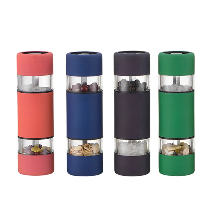 color custom 2 in 1 manual salt and pepper grinders ceramic