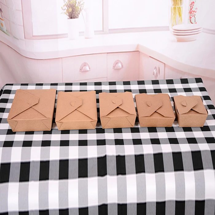 
Brown Kraft packaging food paper Box container for food 