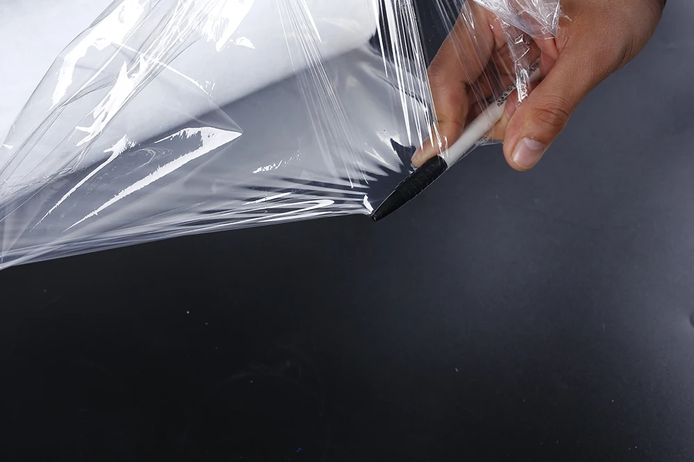 Transparent shrink material swater proof plastic hand roll wrap