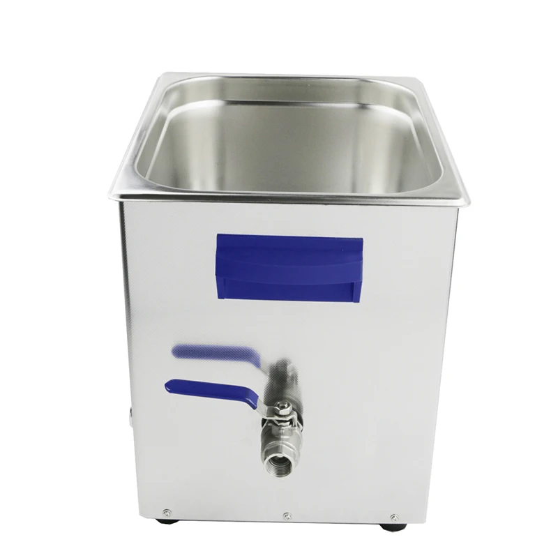 13 L Stainless steel heated degas pulse ultrasonic cleaner with LCD display for lab or denture equipment