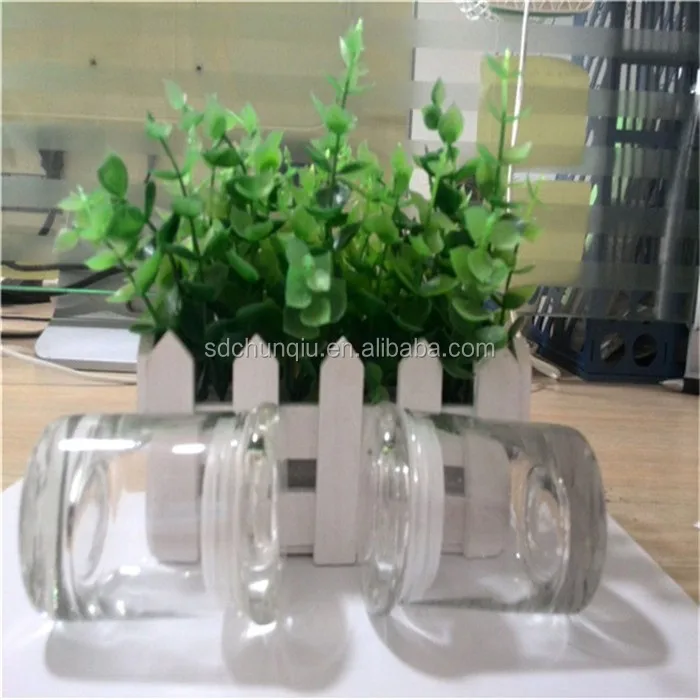 Hot Sales Flat Glass Lid Cylinder Shape 3oz 90ml Glass Candle Jar with Silicon Ring for Candle Making, Empty clear Glass Jar