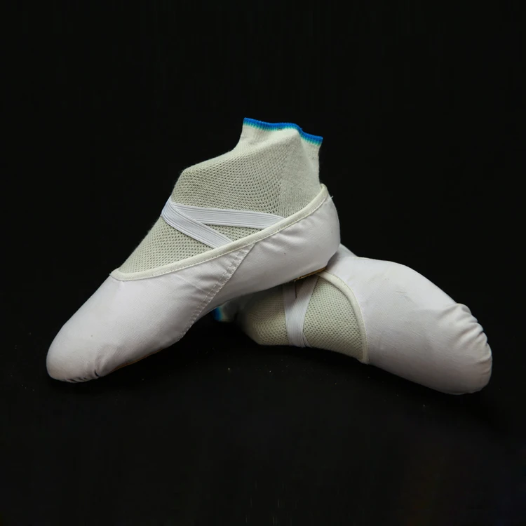 S5032 foldable ballet slippers wholesale leather ballet shoes wide dance shoes chinese dance shoes