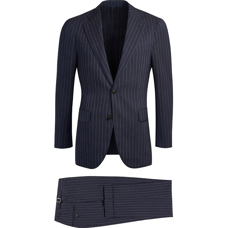 Fashion MTM suit tailors in china custom blazer tuxedo suits double breasted spring strip fabric mens blazer casual