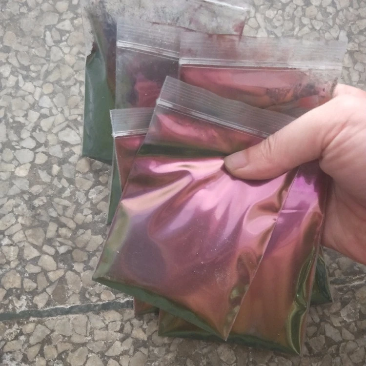 Red Green Super chrome Intense chromaflair optical colorshifting color change chameleon powder pigment for car paint/watercolor