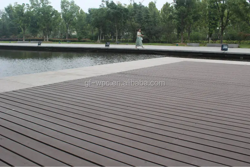 waterproof swimming pool wpc laminate flooring wood plastic composite decking