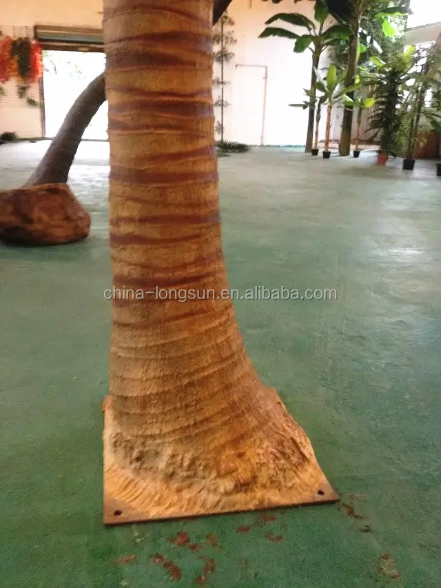 LSD-170313022 plastic fake coconut tree branches artificial palm tree leaves artificial coconut tree leaf