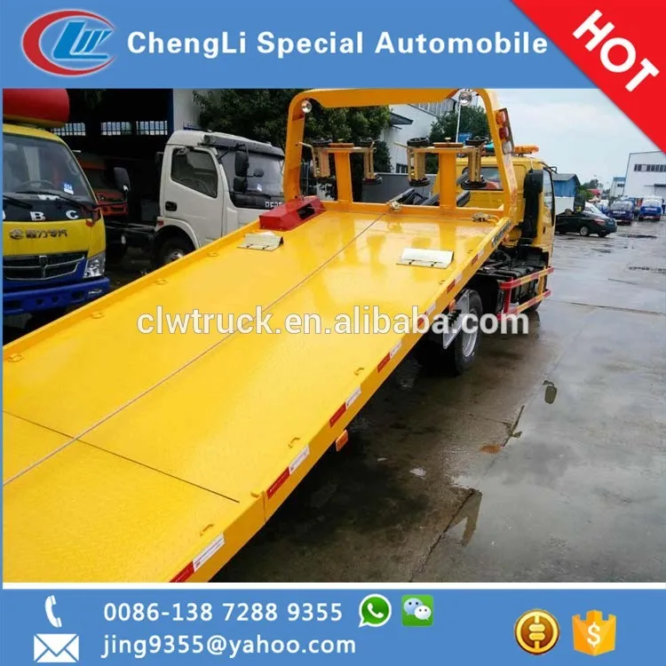 
New style flatbed tow truck dimensions wrecker tow truck in Laos 