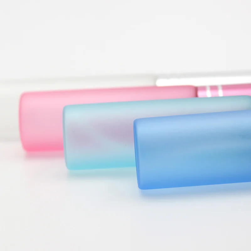 10ml empty  Frosted Glass Perfume Bottle with Aluminum Pump Sprayer and Cap