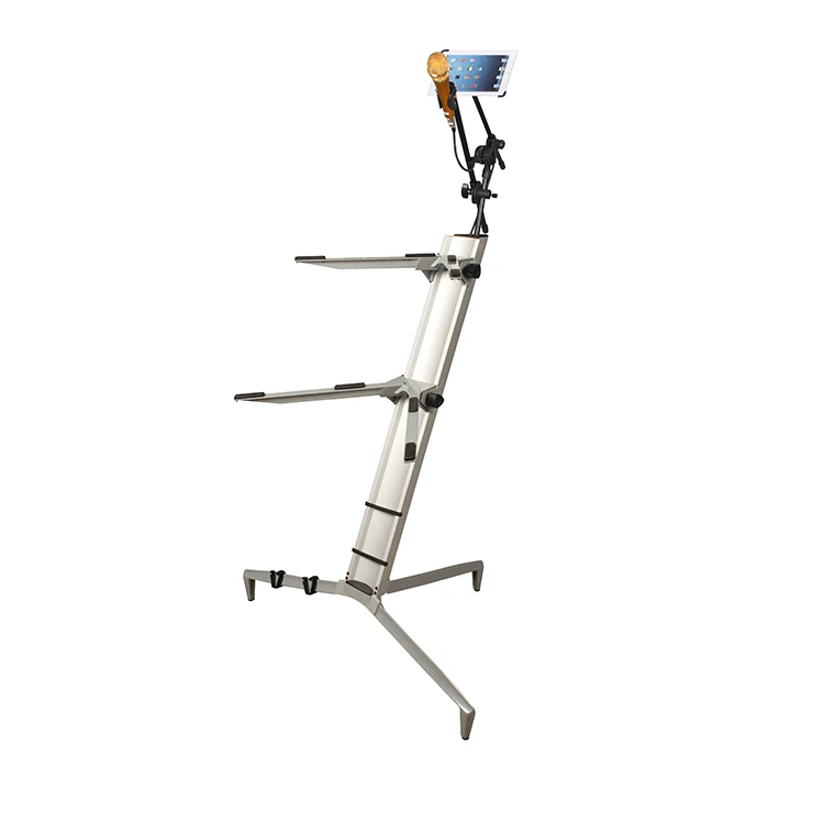 Kool Sound New design  Multifunctional Silver  movable keyboard stand