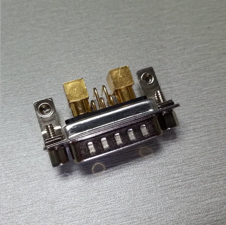 High power combo High-quality D-SUB 24W7 RF male socket elbow stand