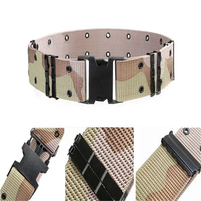 Классический тяжелый ремень из камуфляжной нейлоновой ткани для использования на открытом воздухе