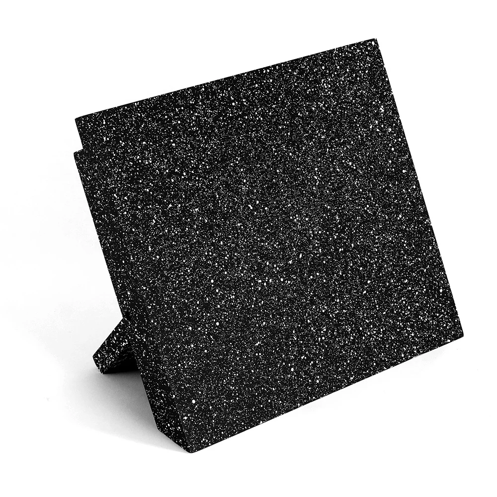 
Composite board magnetic knife block stander holder storage with black marble coating for kitchen knives set 