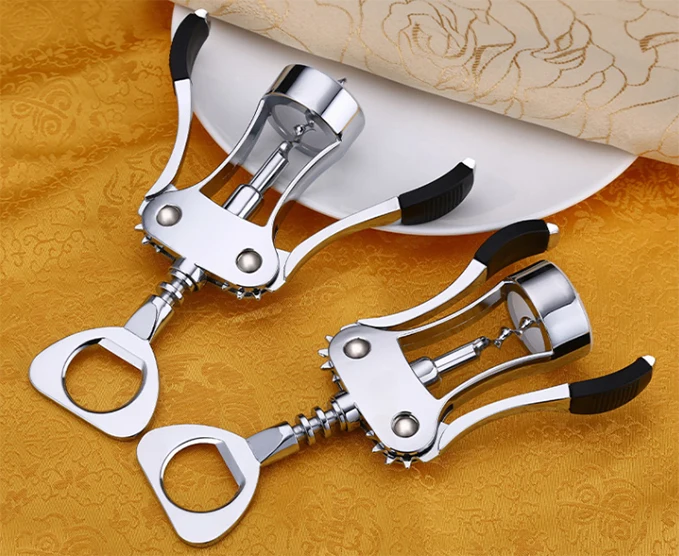 Professional metal winged cork screw wing corkscrew wine opener