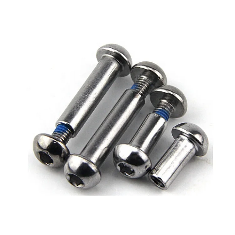 Semicircular Hexagon Pair Locking Male and Female Screw Inner Hexagon Rivets Hexagon Screws Female Butt Screws With Nylok