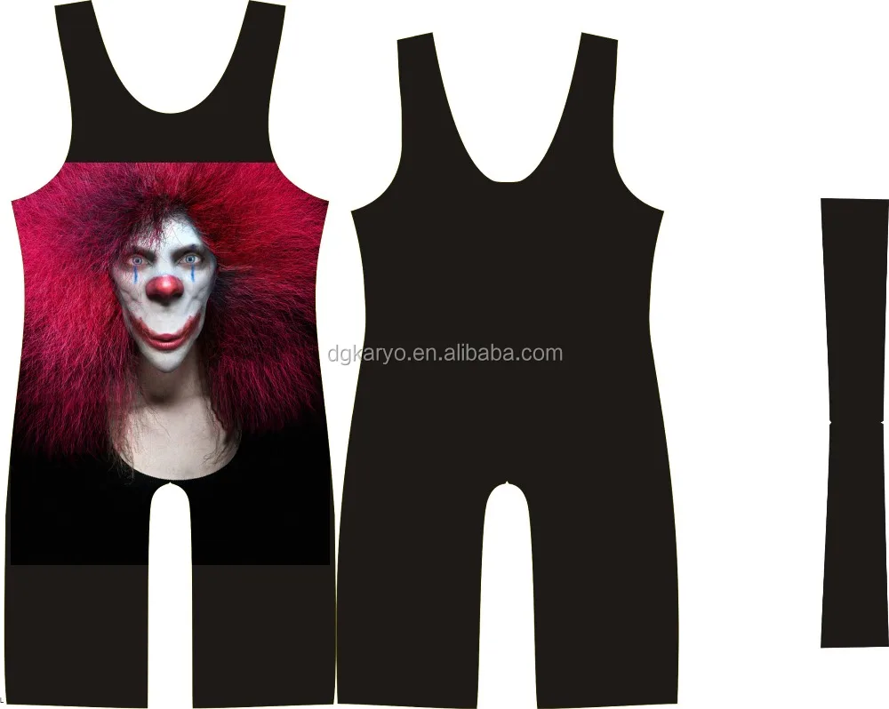 Горячие продажи пользовательских сублимации лайкры борьбе синглеты