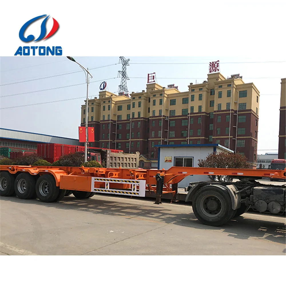 skeleton container truck semi trailer for sale in dubai