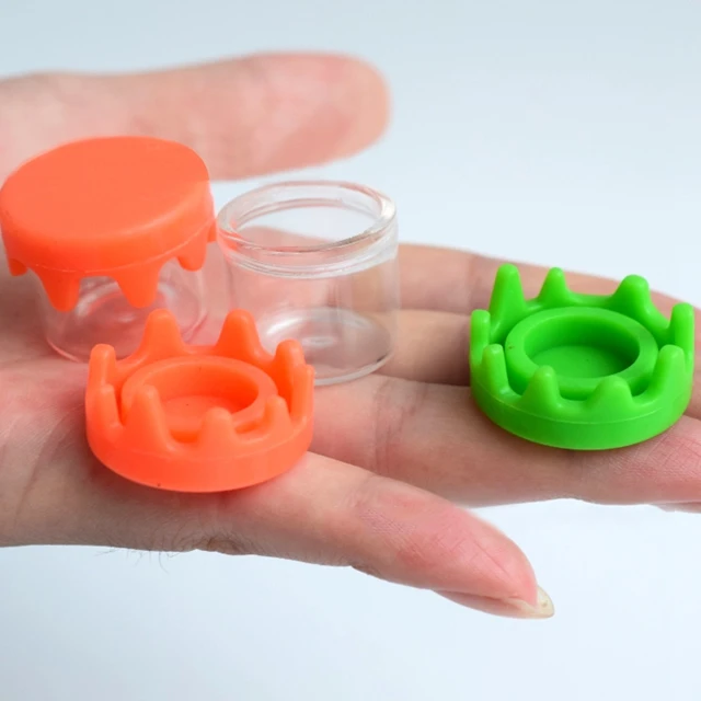  Стеклянная банка из боросиликатного стекла 100 мл с силиконовым покрытием