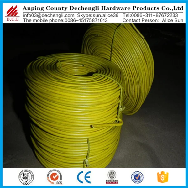 Epoxy Coated Rebar Tie Wire/pvc coated rebar tie wire