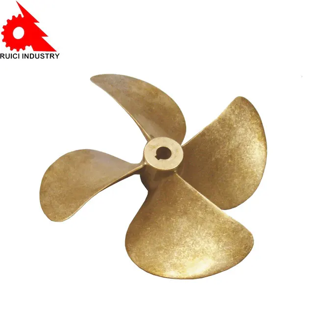 OEM high precision china 4 blade type marine ship boat cast brass propeller for sale