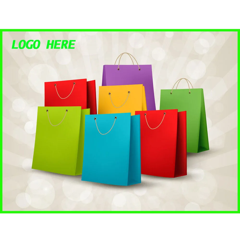 customized cheap&recyclable shopping&packaging paper bag/sack