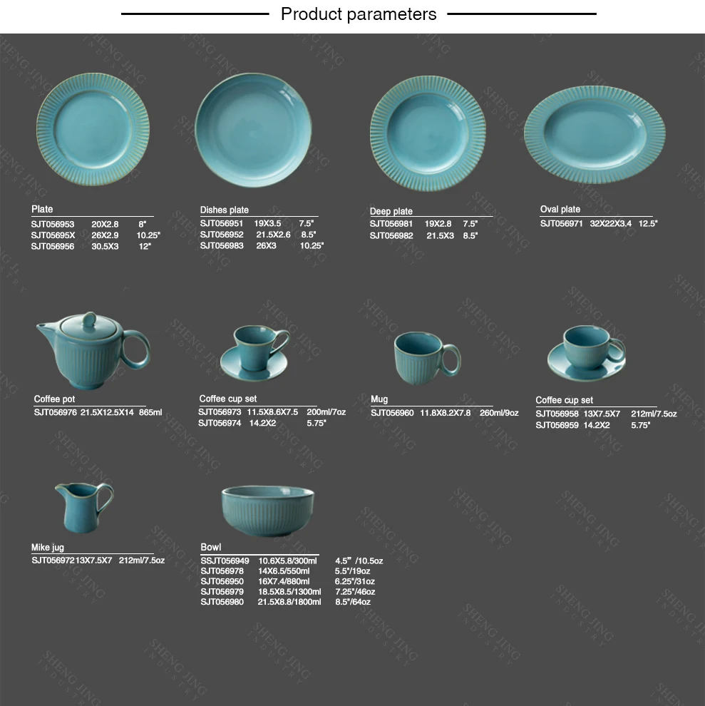 Juego De Te Porcelana Tea Det Blue Korean Coffee Pot