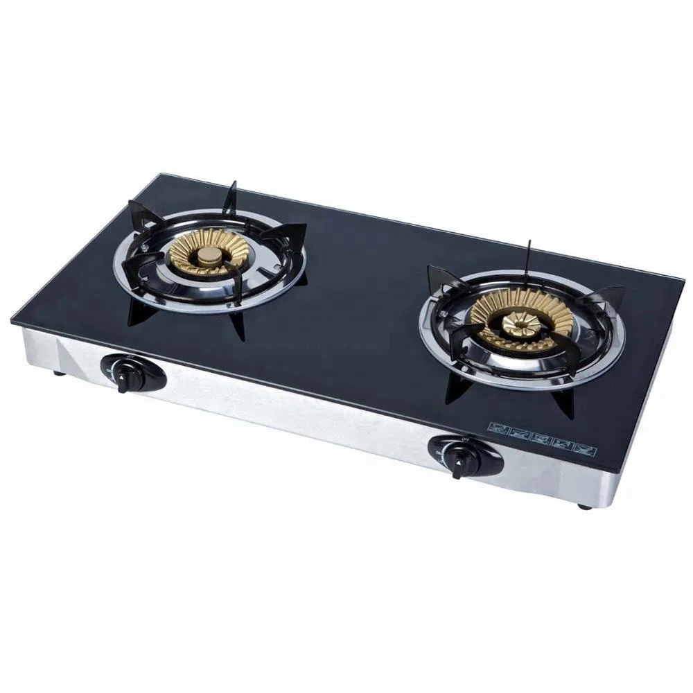 Factory wholesale double burner gas stove for home use  DGC-212SG