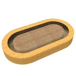 Top selling ellipse circuit cat toy cardboard cat scratcher