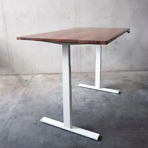 
Single motor adjustable height sit standing up desk frame workstation for home and office use 