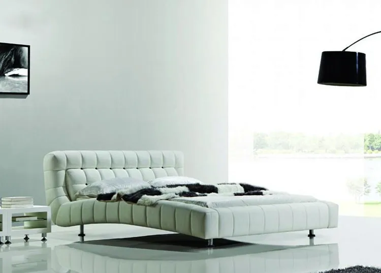 Современной Искусственной кожи PU рамка кровати мебель для спальни Программное Обеспечение кровати Итальянский Стиль