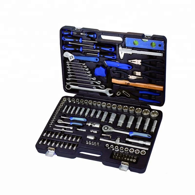 RTTOOL 132pcs Harden Tools Wrinch And Toll Box Tool Set Mechanic Work Tools