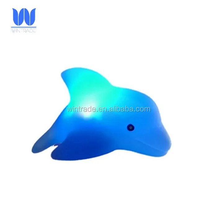 Water activated bath light floating dolphin lamp battery operated toy