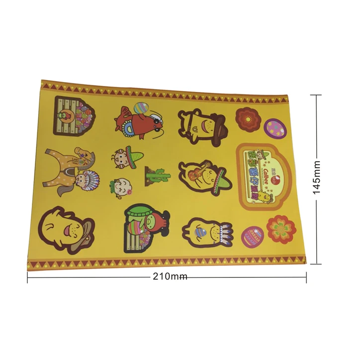 Printing Kiss Cut a3 a4 a5 Label Paper Adhesive Die Cut Sticker Sheet